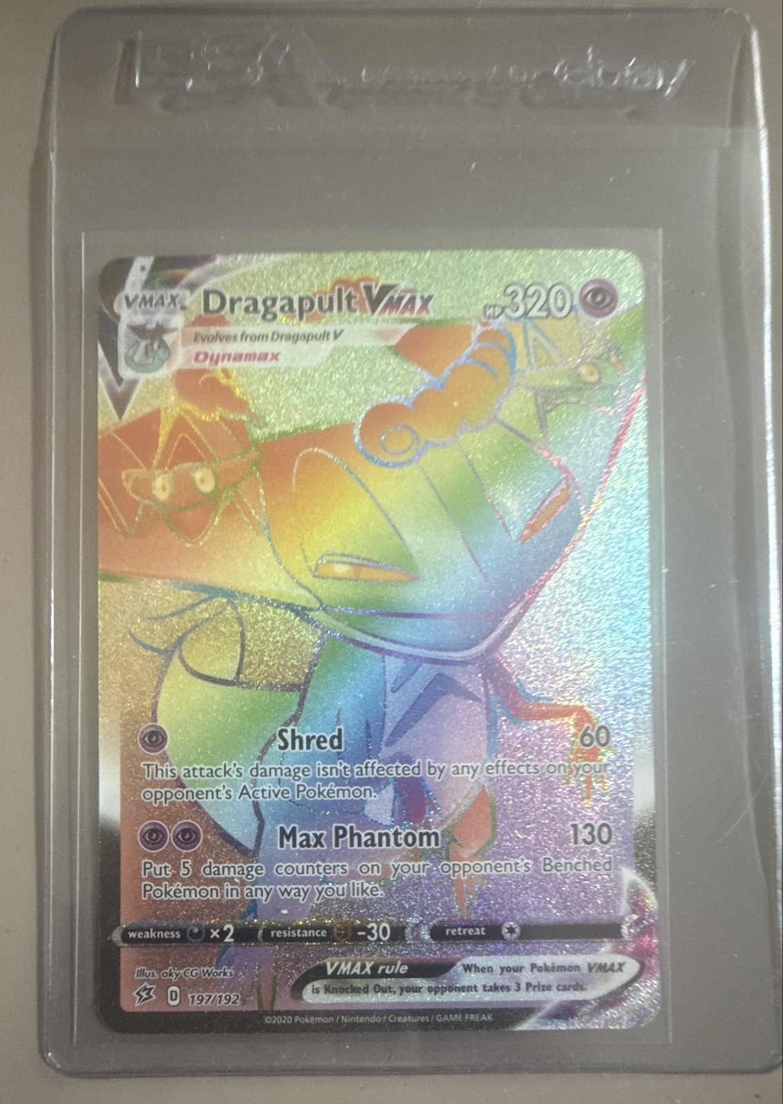 Dragapult VMAX (Secret) 197/192 Swsh02: Rebel Clash Holo