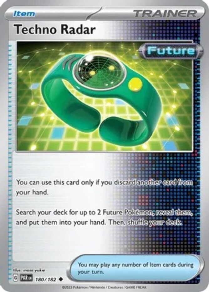 Techno Radar - 180/182 - Uncommon (Lp) Paradox Rift - Trainer - Item Pokémon