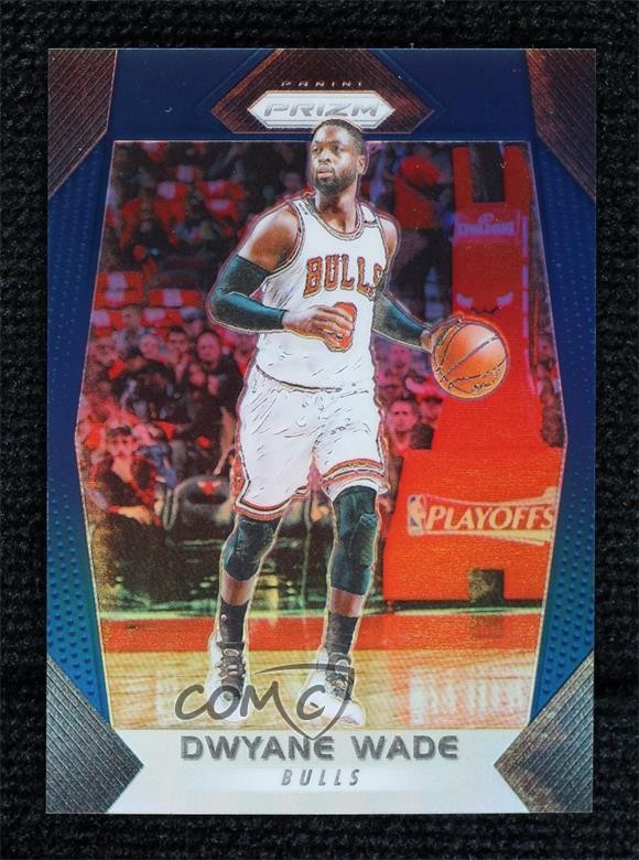2017-18 Panini Prizm Blue Prizm 1/199 Dwyane Wade #241 HOF