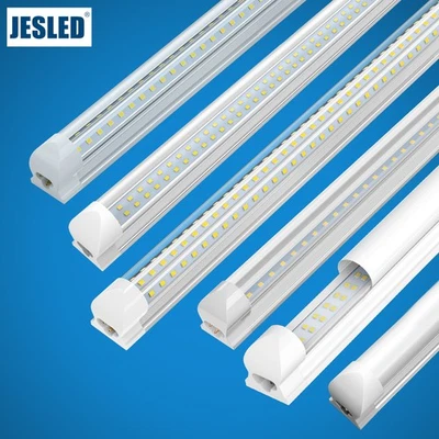 JESLED ETL T8 LED Shop Light Fixture 2FT 3FT 4FT 5FT 6FT 8FT 5000K 6000K Linkable Bulbs