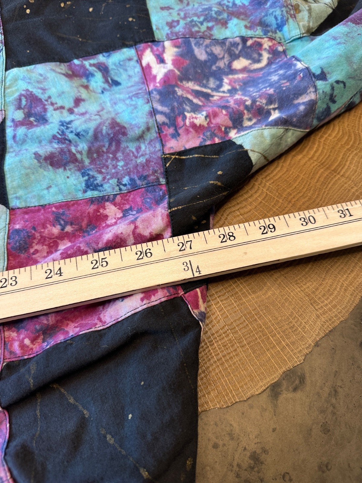 NATIVEWEAR DESIGNS JACKET WOMENS M PATCHWORK TIE … - image 5