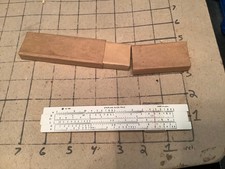 Original Vintage SLIDE RULE -- STERLING Slide rule made in USA w homemade case
