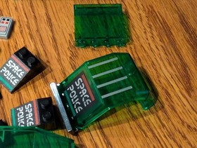 LEGO Space Police: Solar Snooper (6957), mostly complete (see desc), partial box