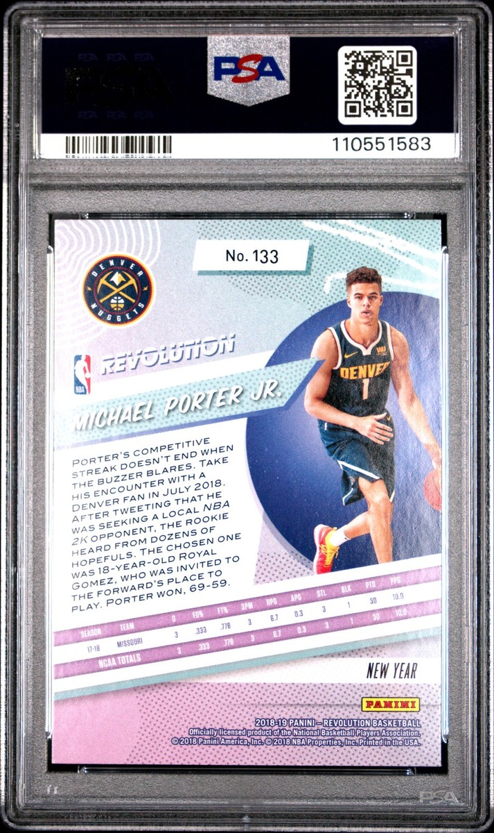 2018 PANINI REVOLUTION CHINESE NEW YEAR #133 MICHAEL PORTER JR