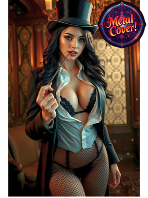 Zatanna F (Nice) *METAL* COVER  DOUBLE SIDED Deviant Nation Ltd 15 w/CoA