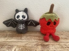 LOT IMITATION Jellycat Keychains NWOT Halloween Bat Candy Apple. Mock Jellycat