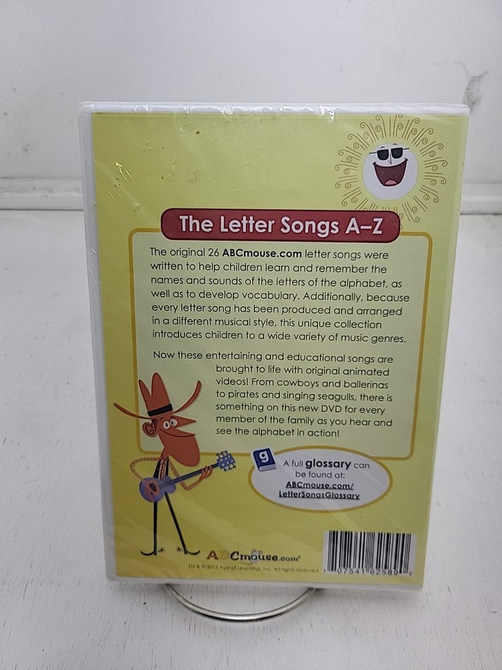 The Letter Songs A-Z: 26 Music Videos (DVD, 2013) ABC Mouse NEW Free ...