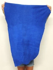 BLUE DEERSKIN Leather Hide for Native Crafts Buckskin Deer LARP SCA Garb