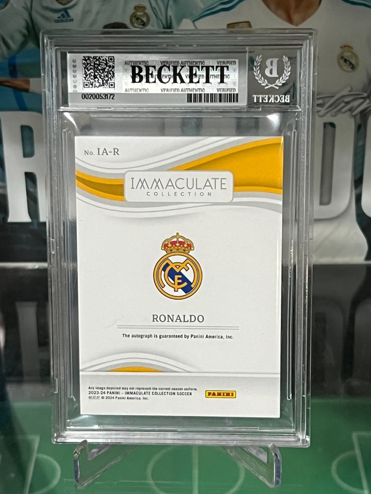 2023-24 Panini Immaculate Collection Ronaldo Autographs Auto /10 BGS 8.5 Auto 10 view 7