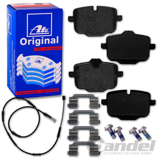 ATE BremsbelÄGe + Warnkontakt Hinten Passend FüR BMW 5Er F11 Touring / Kombi-image