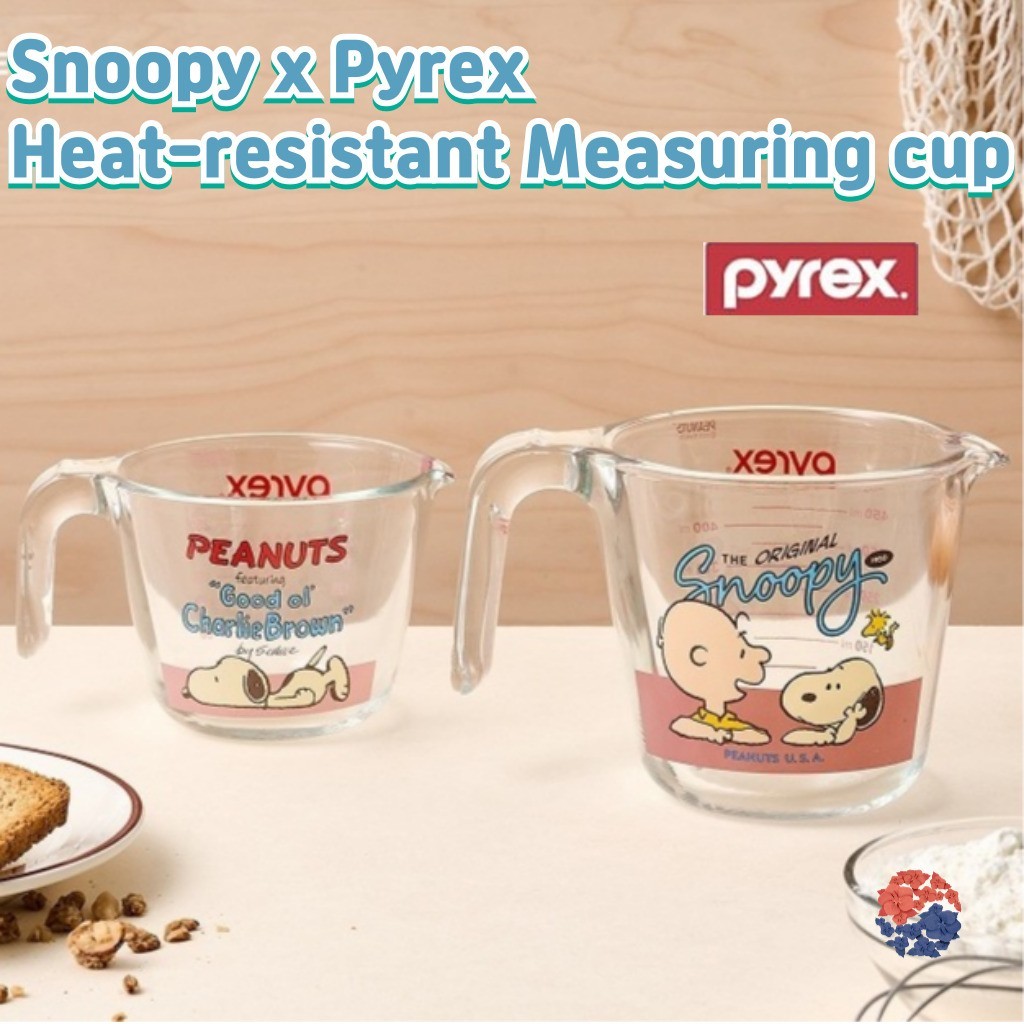 PYREX x PEANUTS SNOOPY Measuring Cup 2p set- 500ml(16.9oz) 250ml