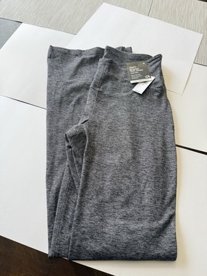 NWT - Gap Fit Women's Grey Brushed Tech Jersey Flare Pant, Size Medium
