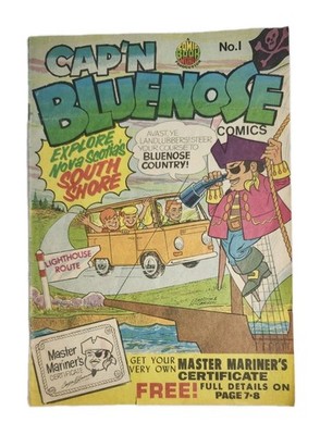 Cap'N Bluenose #1 Comic Book Explore Nova Scotia's South Shore Promo VTG 1970s