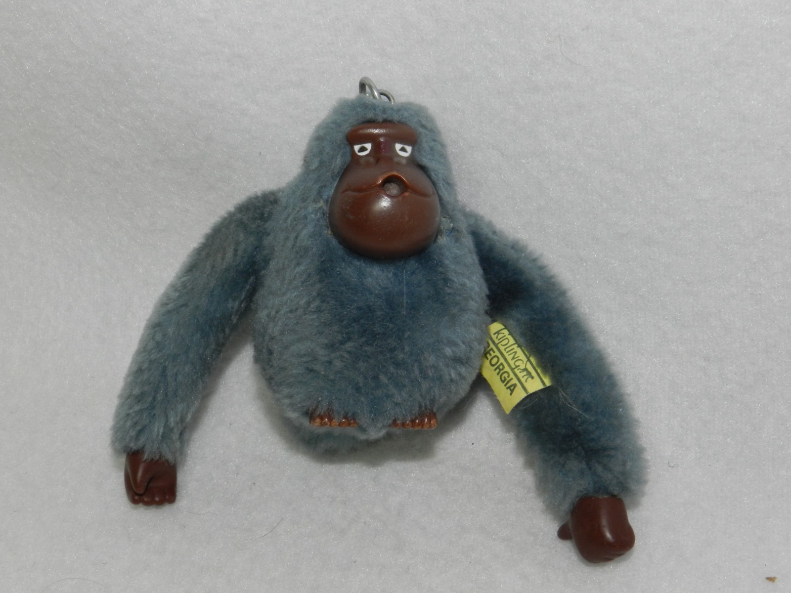 Kipling Gorilla Monkey Keychain - Gray / Blue - image 1