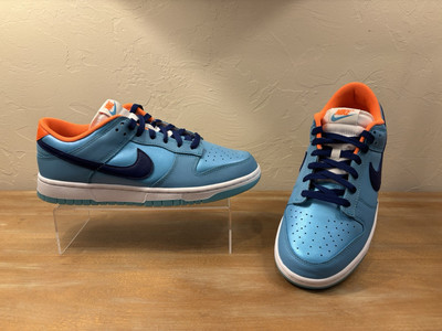 Men s Size 8.5 - Nike Dunk SE Low  Baltic Blue Total Orange 