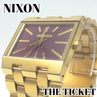 Nixon The Ticket Watch Gold 17 cm Band Heavy Battery Replaced Ready to Ship