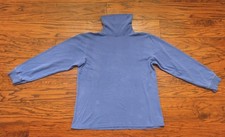 Women's Turtleneck Sweater Size Medium Light Blue Cotton Blend