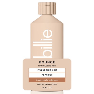 Billie Bounce Hydrating Body Wash Vanilla Cedar 18oz
