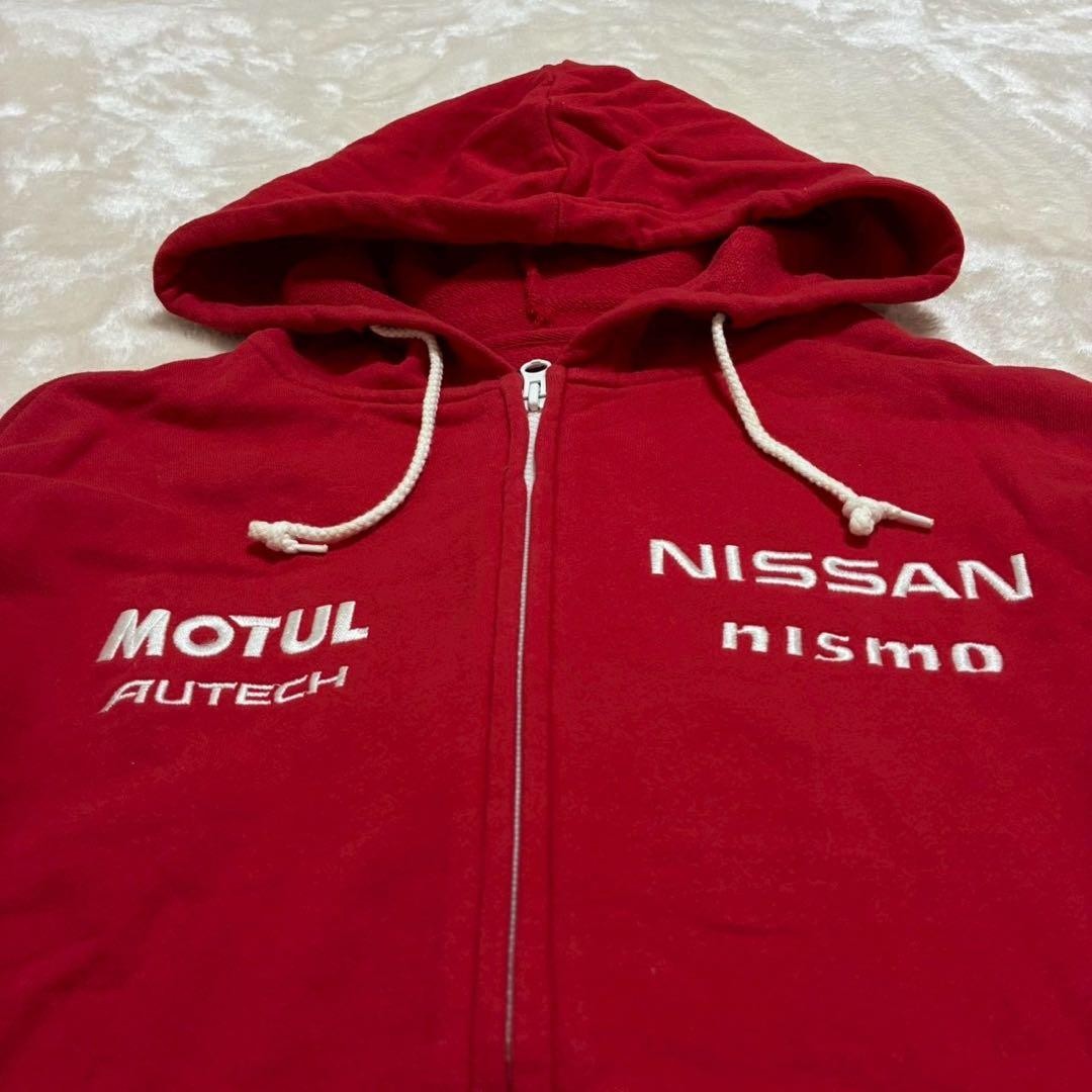 NISSAN NISMO MOTUL AUTECH GT-R Team Hoodie Red Size M Racing Team