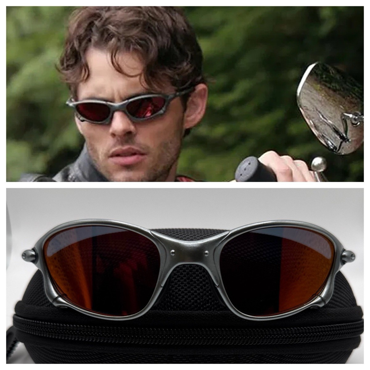 Xmen Tyler Durden Fight Club Sunglasses Red Lens Brad Pitt OP523