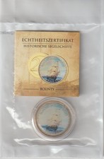 # 2 Euro mit Farbmotiv vergoldet "Historische Segelschiffe - Bounty"