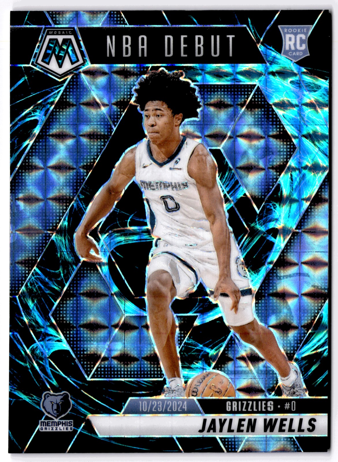 2024 Panini Mosaic Jaylen Wells 260 Genesis Mosaic Memphis Grizzlies