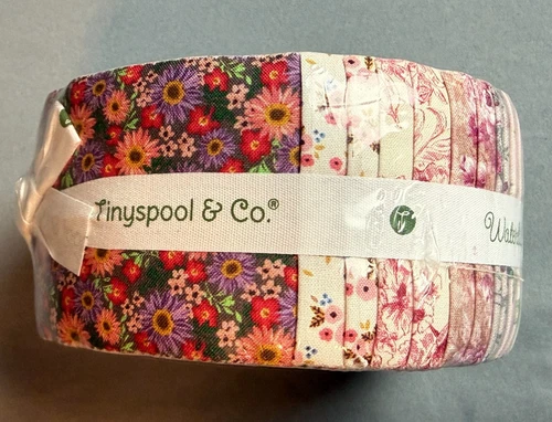 Tinyspool & Co Waterlily Pond Jelly Roll 40 Cotton Quilting Fabric Strips 2.5x44 image 2