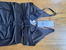 ALO Women's Black Athletic Bra Leggings Set Yoga Gym Stretch Size M