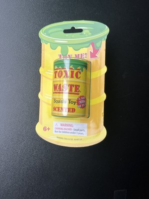 Toxic Waste Scented Squishi Toy Green Yellow Stress Reliever Fun Collectible
