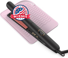 Plancha cabello y rizador 2 en 1 placas ceramicas flotantes ion negativo apagado