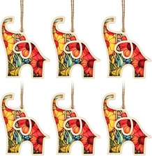 6 Pcs Friendship Elephant Ornament with Story Card, Elephant Gifts for Women Sis