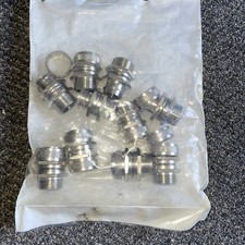 Copex Electrical Rubber Covered Flexible 25mm Stainless Universal Connectors x10
