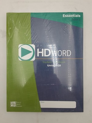 Really Great Reading HD Word Student Wrkbk Set Essentials HDESW Units 1- 33