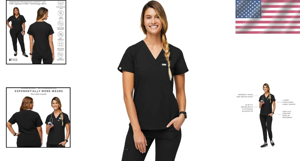 High-Performance Women's Scrub Top – Moisture-Wicking & Four-Way Stretch Katrina - Image 2 of 4