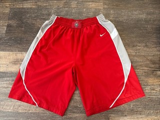 Nike Uomo New Mexico Lobos Basket Rosso Autentico Maglia Pantaloncini XXL 2XL