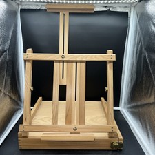 Wooden Art Easel for Painting  Sketching Table Top Easel with Storage