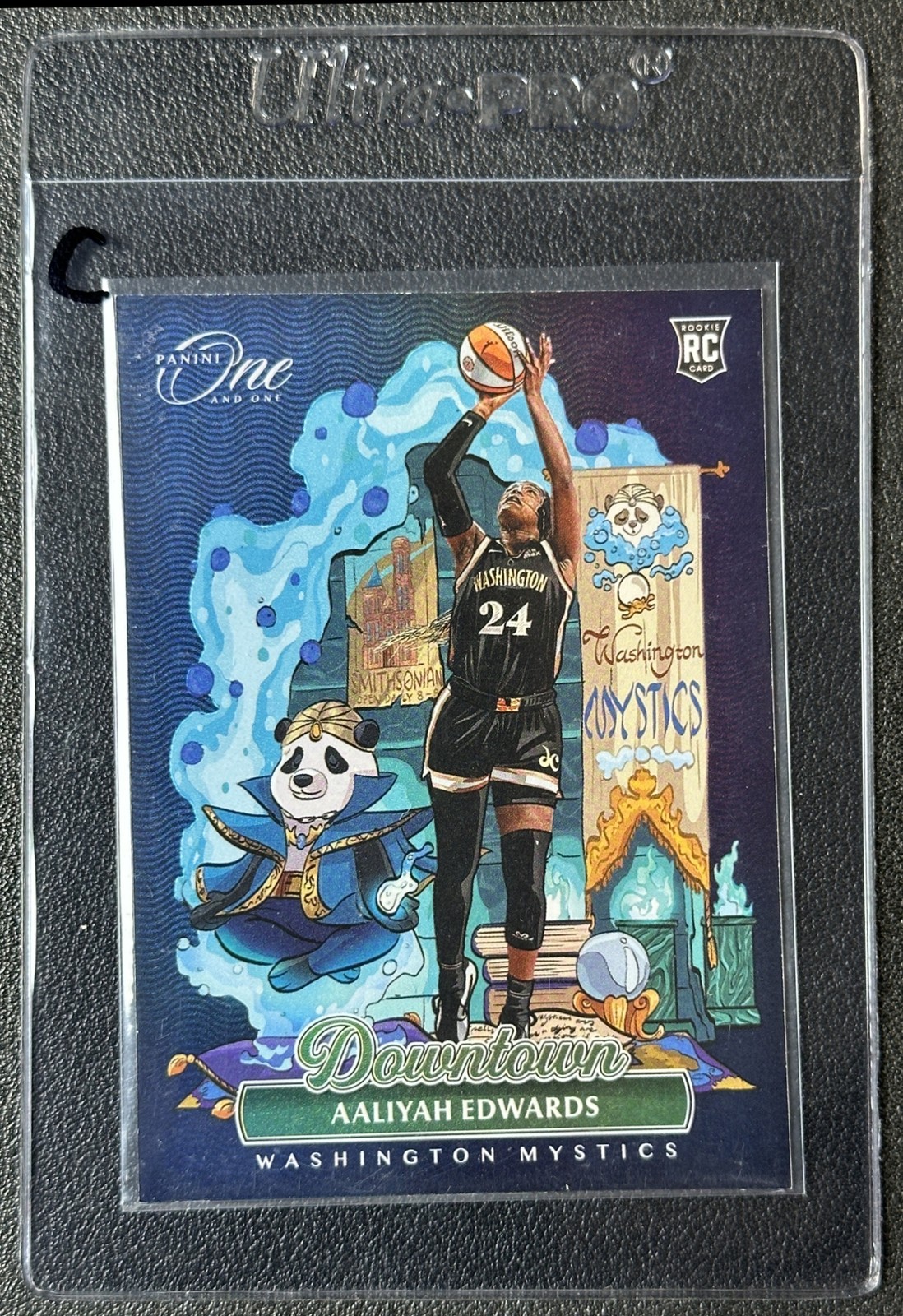 AALIYAH EDWARDS 2024 PANINI WNBA ROOKIE ROYALTY #10 DOWNTOWN RC MYSTICS SP C