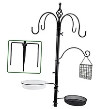  Premium Bird Feeding Station Kit, 77" x 19" Bird Feeder Pole, Deluxe Multi 