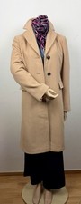 Edler DINOMODA Wolle/Kaschmir Mantel Damen Gr. 36 Beige Halblang Elegant
