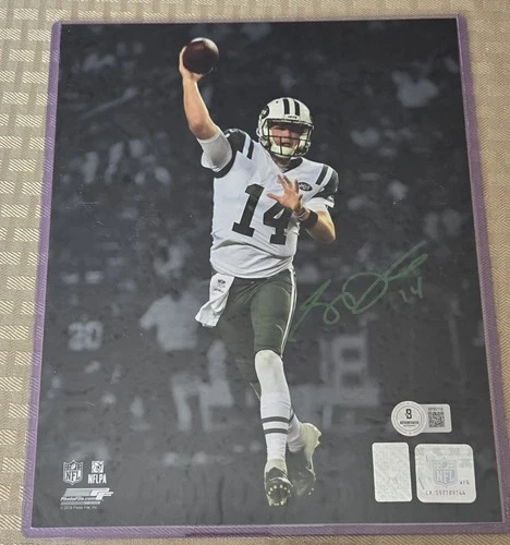 Sam Darnold New York Jets Autographed 8x10 Beckett Authenicated- Free Shipping