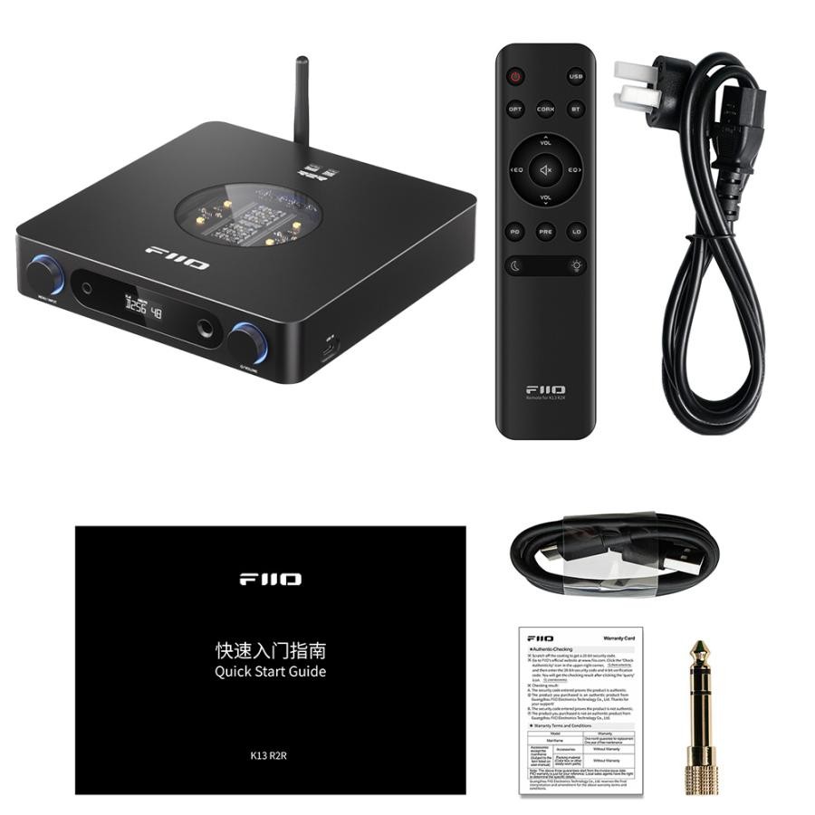 FIIO K13 R2R Headphone Amplifier Black FIO-K13R2R-B Built-in DAC 