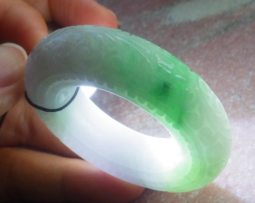 Certified Lavender Burma Natural A Jade jadeite Pendant Ruyi Circle 平安扣 ...