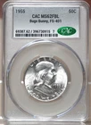 1955 BUGS BUNNY FRANKLIN HALF DOLLAR, FS-401, CAC MS62FBL 730915