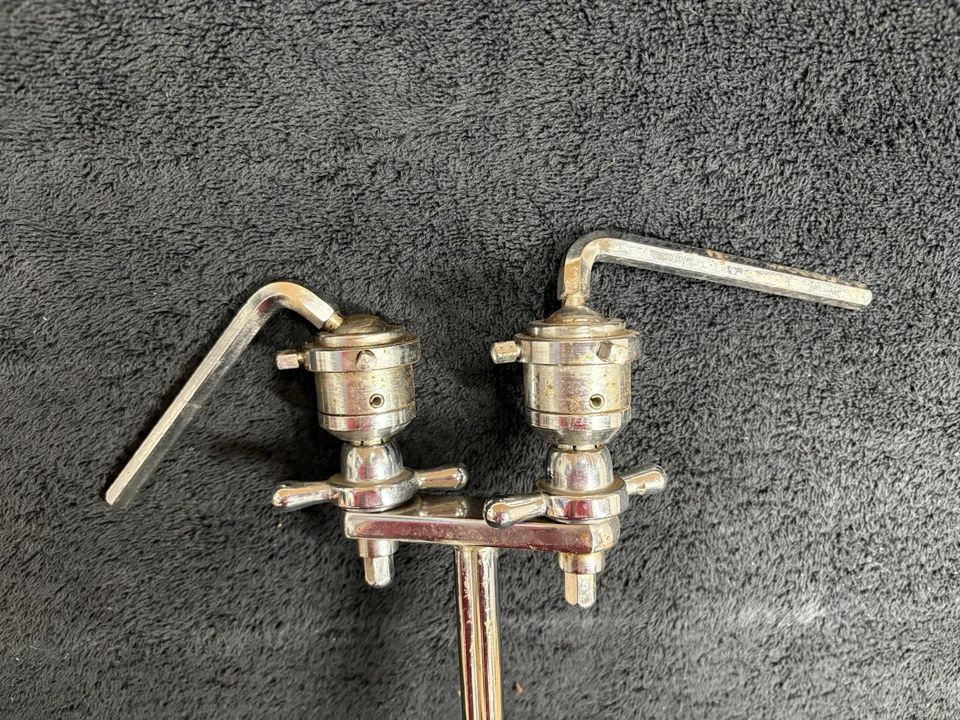 Vintage Rogers Swiv-O-Matic Dual Tom Drum Mount Chrome 60-70’s - Image 2 of 4