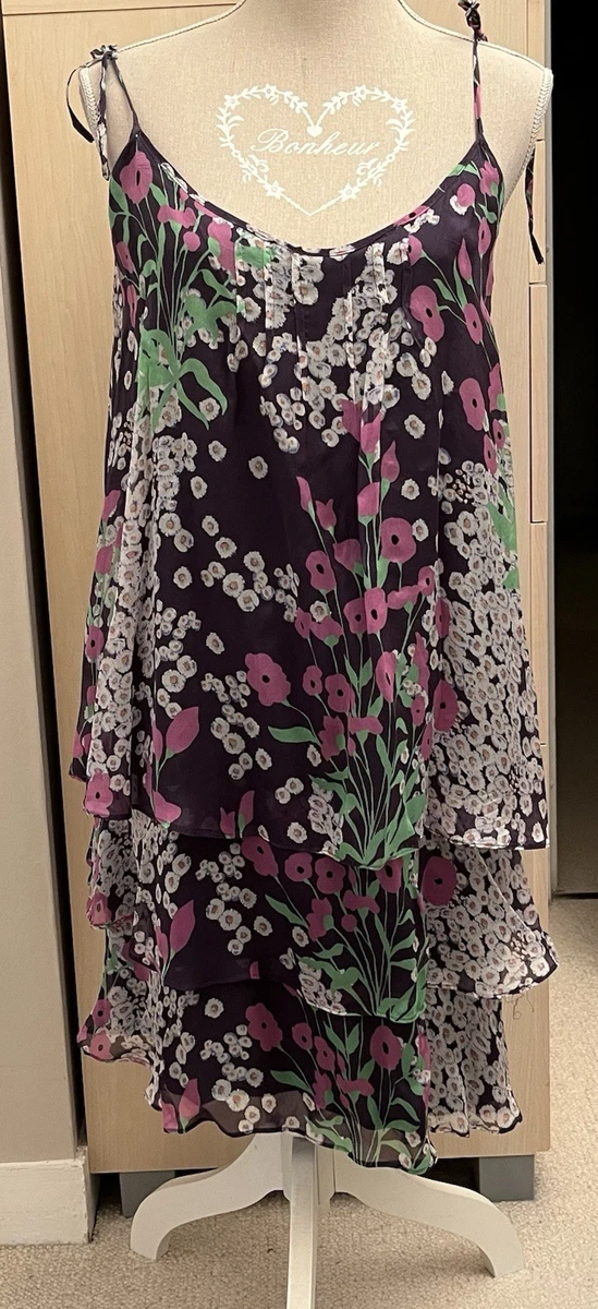 Robe De Soirée Vintage Rose Années 60 En Soie Sauvage - Brodée De Perles à La Main - Taille 40 - Parfait état