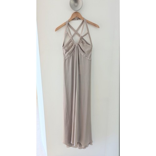2000s BCBG Maz Azria Runway Silk Chiffon Jumpsuit Size Small
