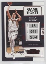 2021-22 Panini Contenders Game Ticket Red Nikola Jokic Nikola Jokić #68 00am