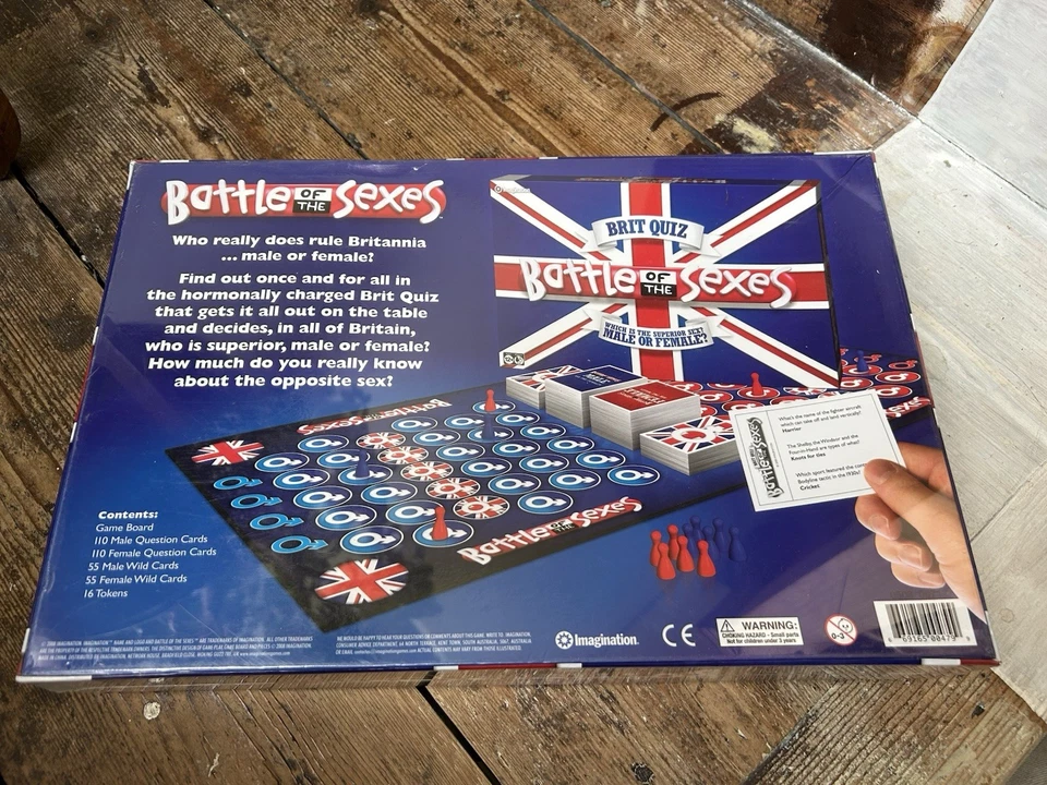 Battle of the Sexes Board Game ~ New & Sealed ~ Ages 12+ 2-8 Players - Image 2 of 2