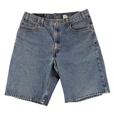 Levi's 560 Loose Fit Shorts Mens 36 Blue Denim Vintage 2001 Medium Wash