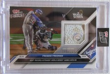 2024 Topps Now MLB Freddie Freeman World Series GAME USED BASE RELIC SP 85/125